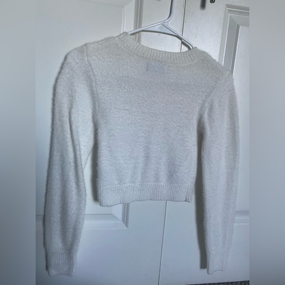 Urban Outfitters Fuzzy Cropped Sweater - Picture 2 of 3